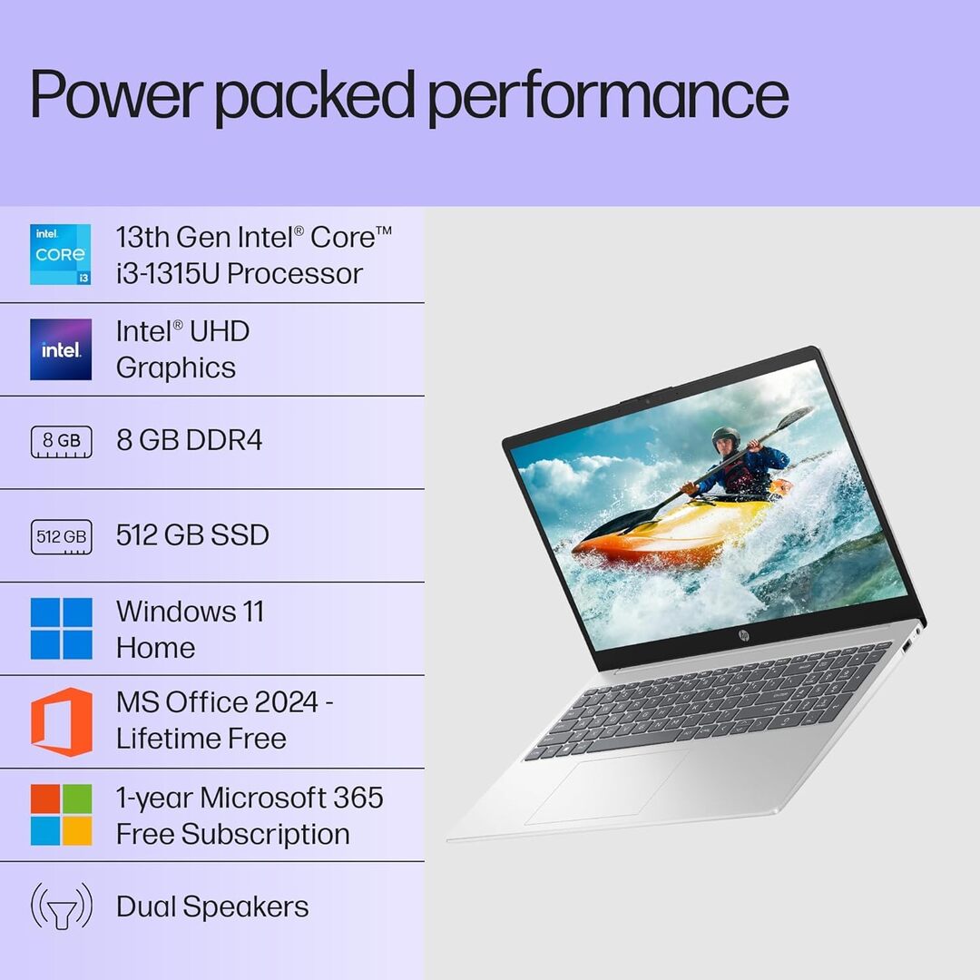 HP 15s (Ryzen 5 / 8GB / 512GB SSD)