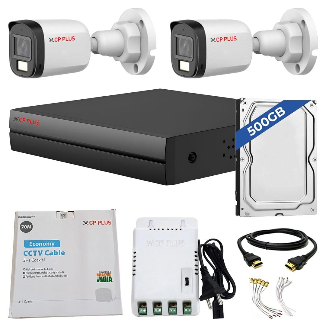 CP Plus 4CH DVR CCTV Kit