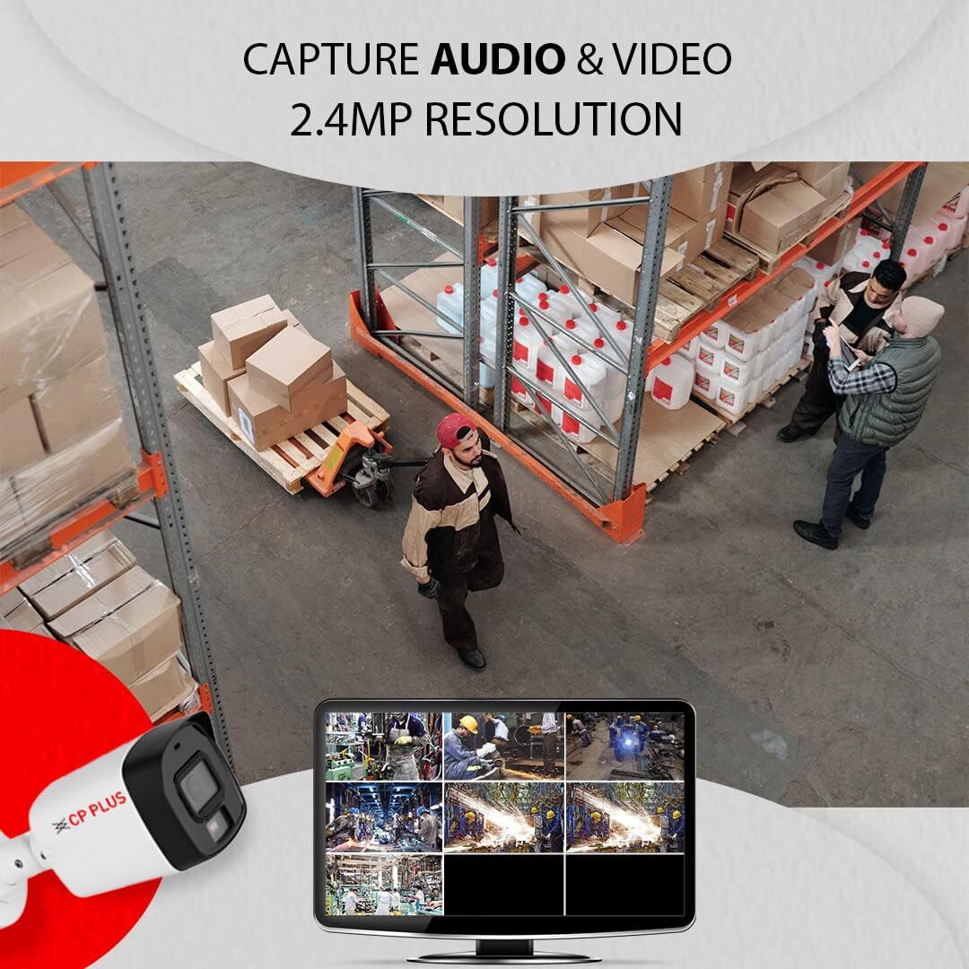 CP Plus 4CH DVR CCTV Kit