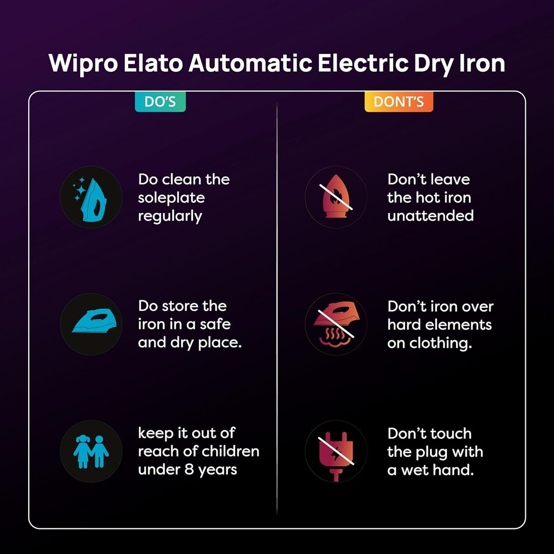 Wipro 1200W Dry Iron