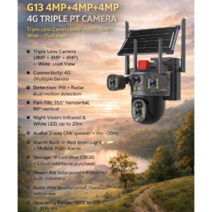 Triple Lens Solar Camera