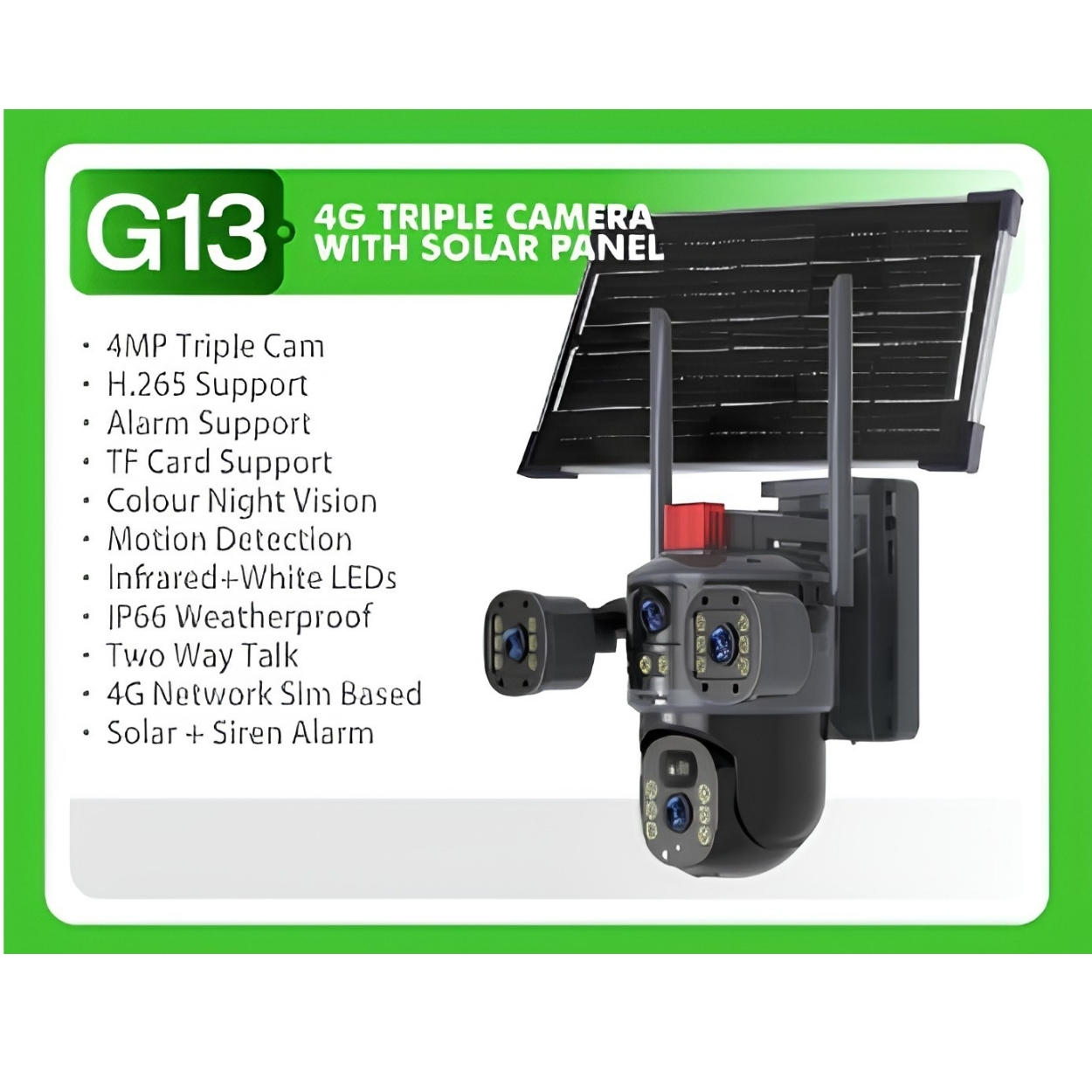 Triple Lens Solar Camera