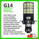 Solar Camera with LED Street Light