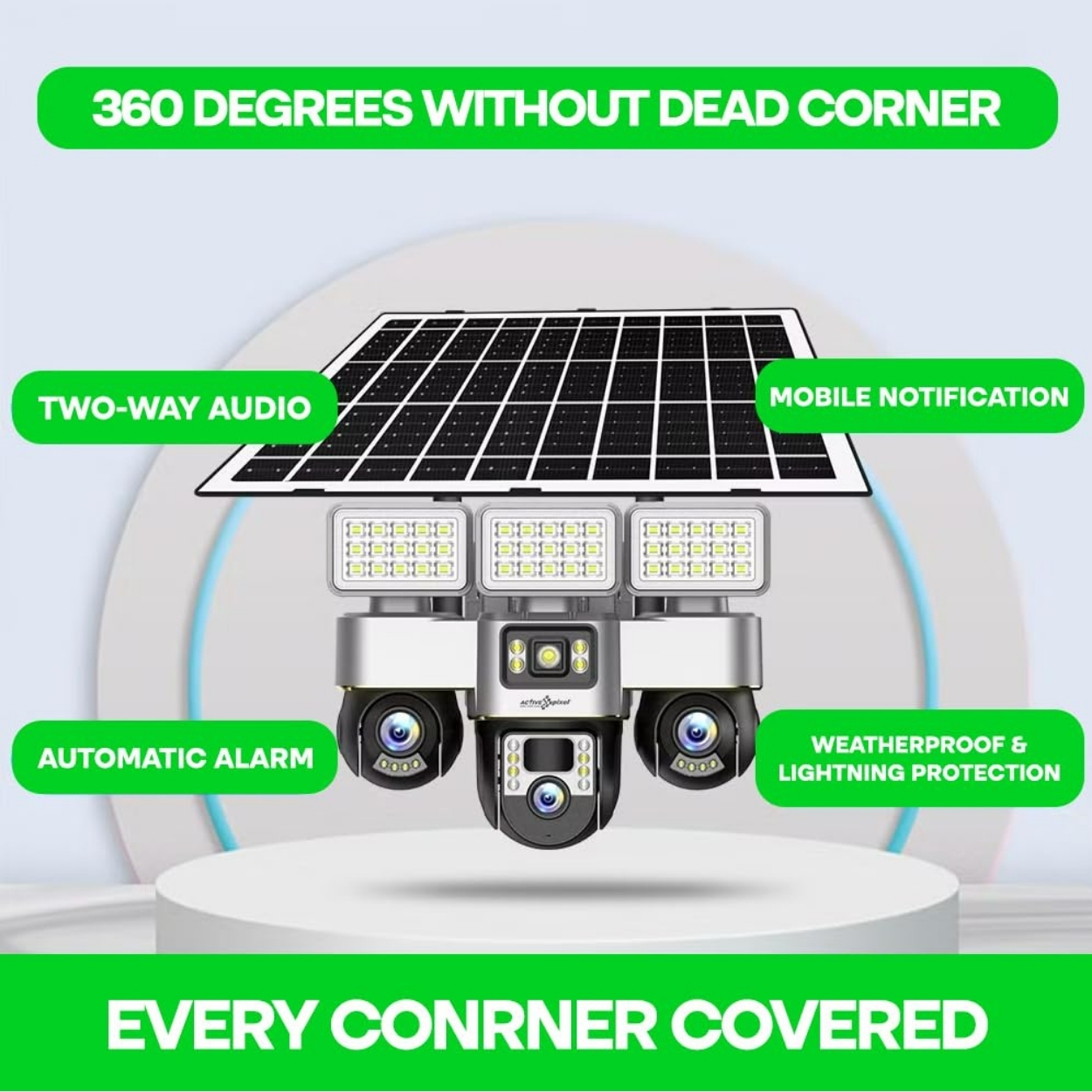 Solar Camera with Street Light