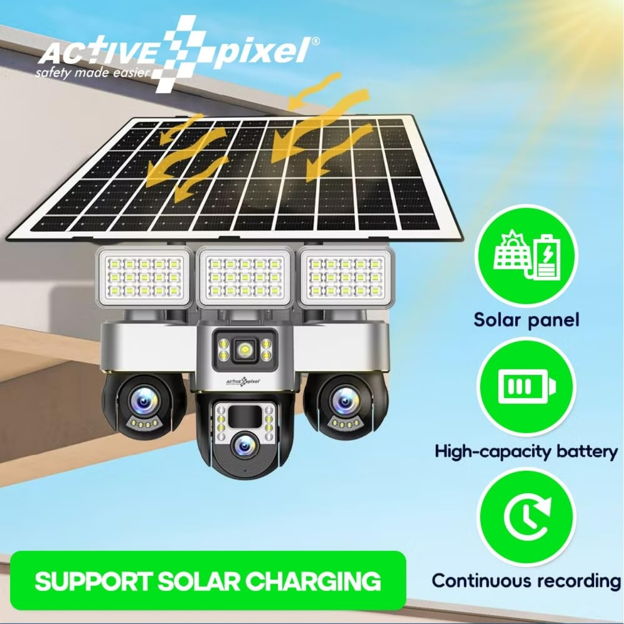 Solar Camera with Street Light