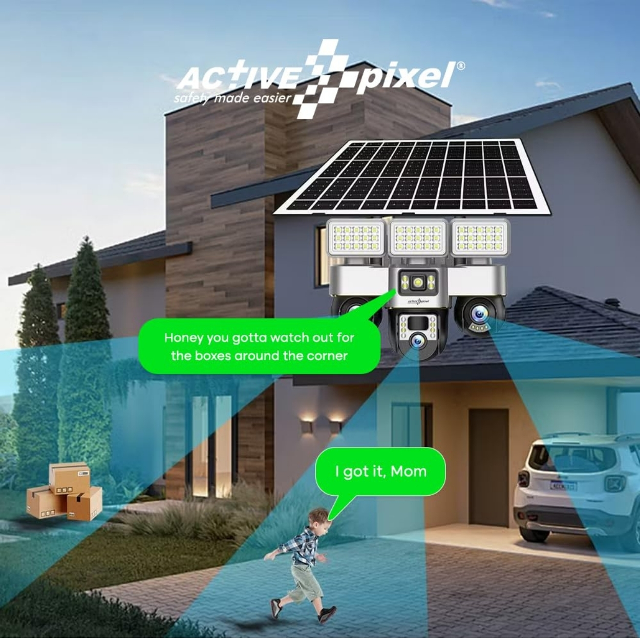 Solar Camera with Street Light