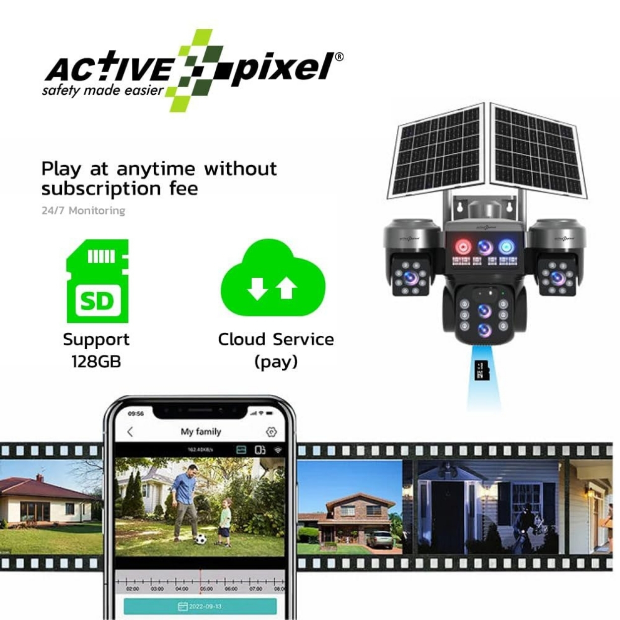 10X Zoom Solar Camera