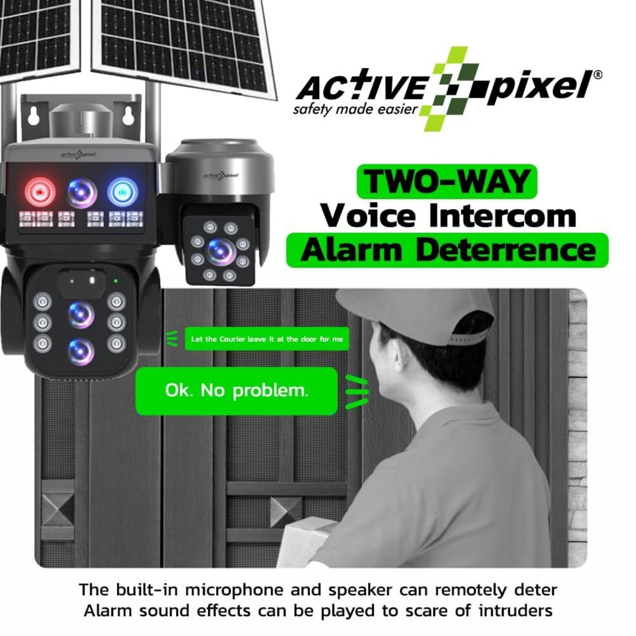 10X Zoom Solar Camera