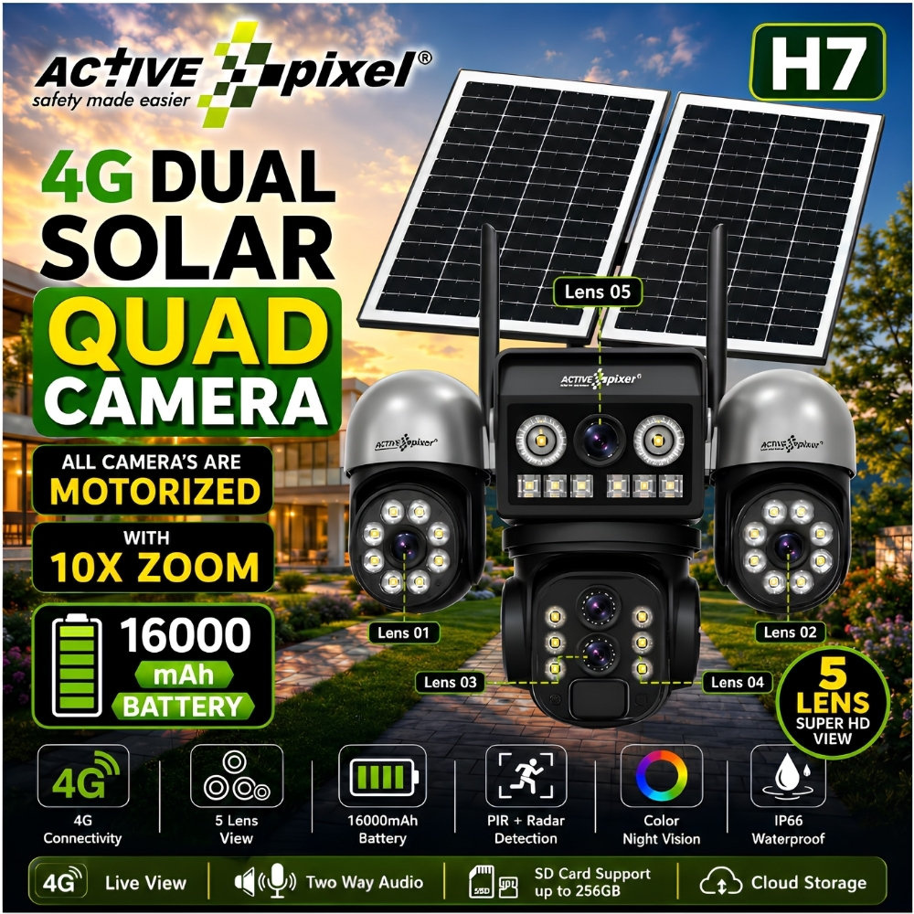 Dual Panel Solar Camera