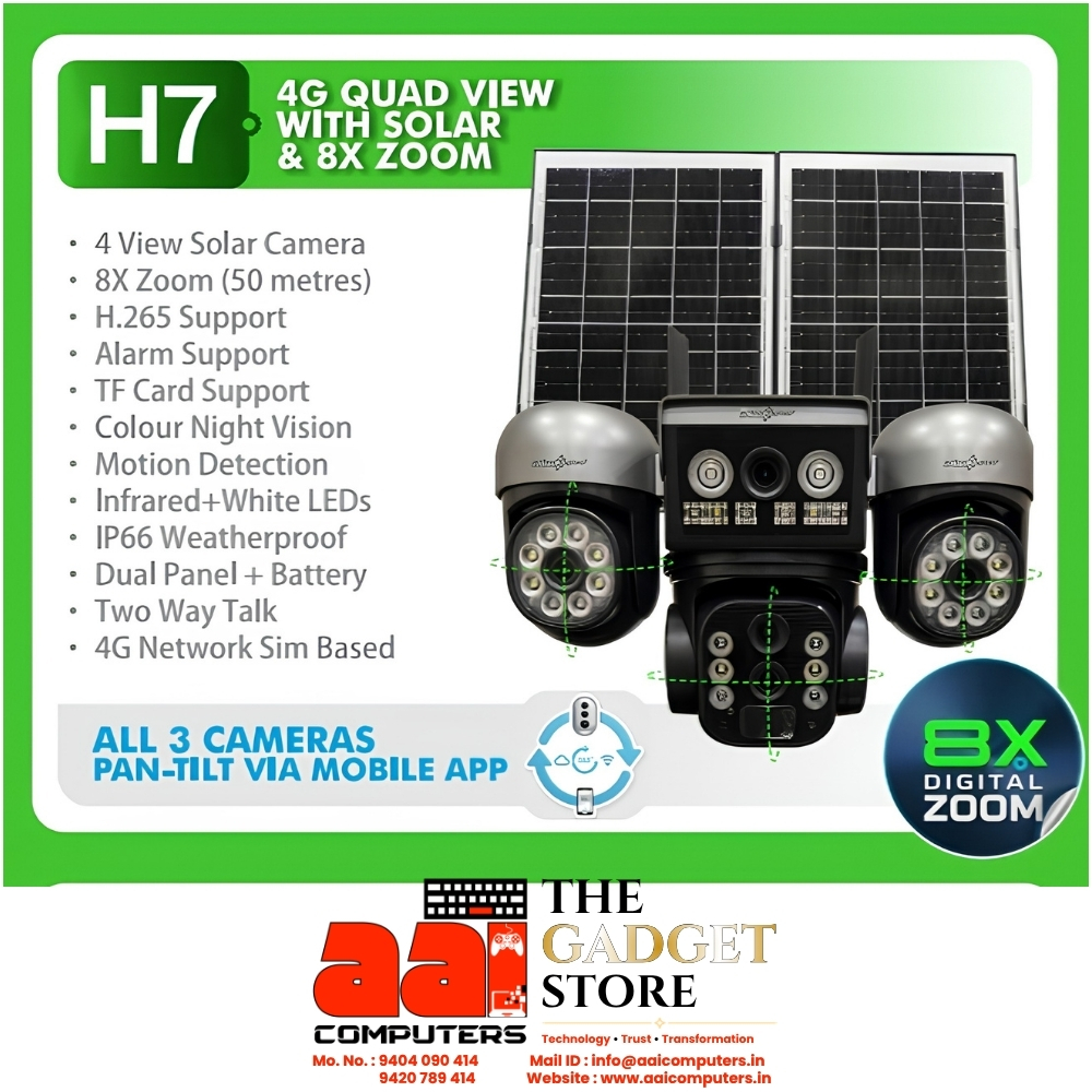 Dual Panel Solar Camera