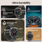 Samsung Watch 8 Ultra 47mm 1:1 Master Replica | 2.0″ AMOLED Display | Bluetooth Calling | Sports Tracking | Heart Rate, SpO2 & Sleep Monitor | GPS Navigation | 390mAh Battery | Android & iOS Smartwatch