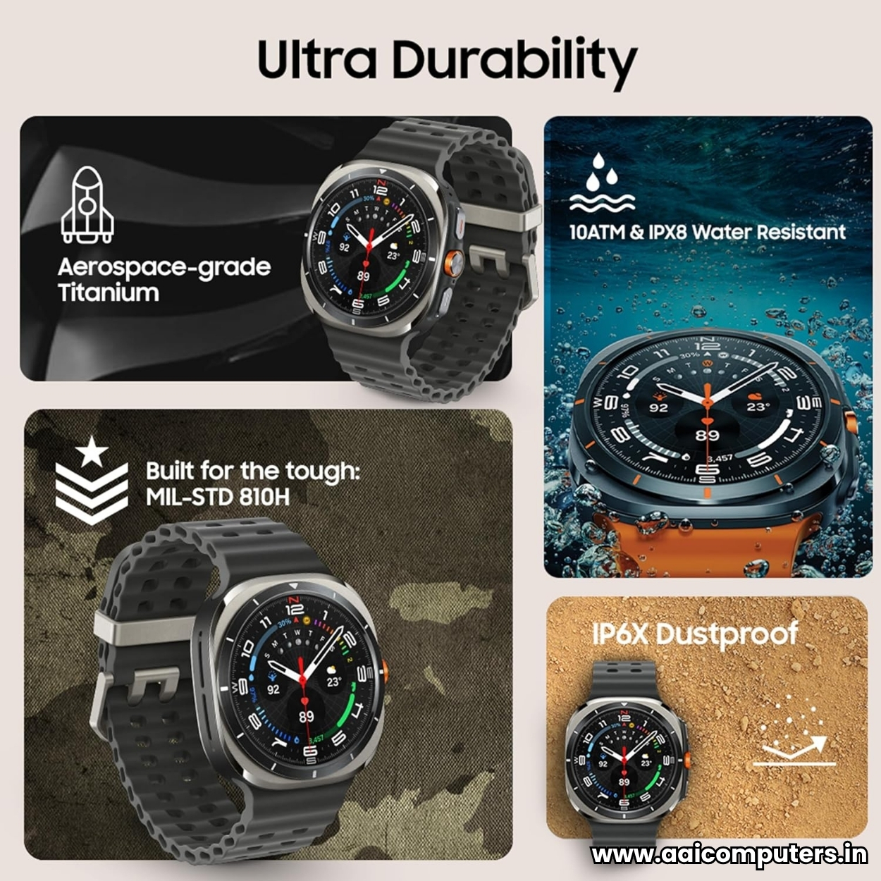 Samsung Watch 8 Ultra 47mm 1:1 Master Replica | 2.0″ AMOLED Display | Bluetooth Calling | Sports Tracking | Heart Rate, SpO2 & Sleep Monitor | GPS Navigation | 390mAh Battery | Android & iOS Smartwatch