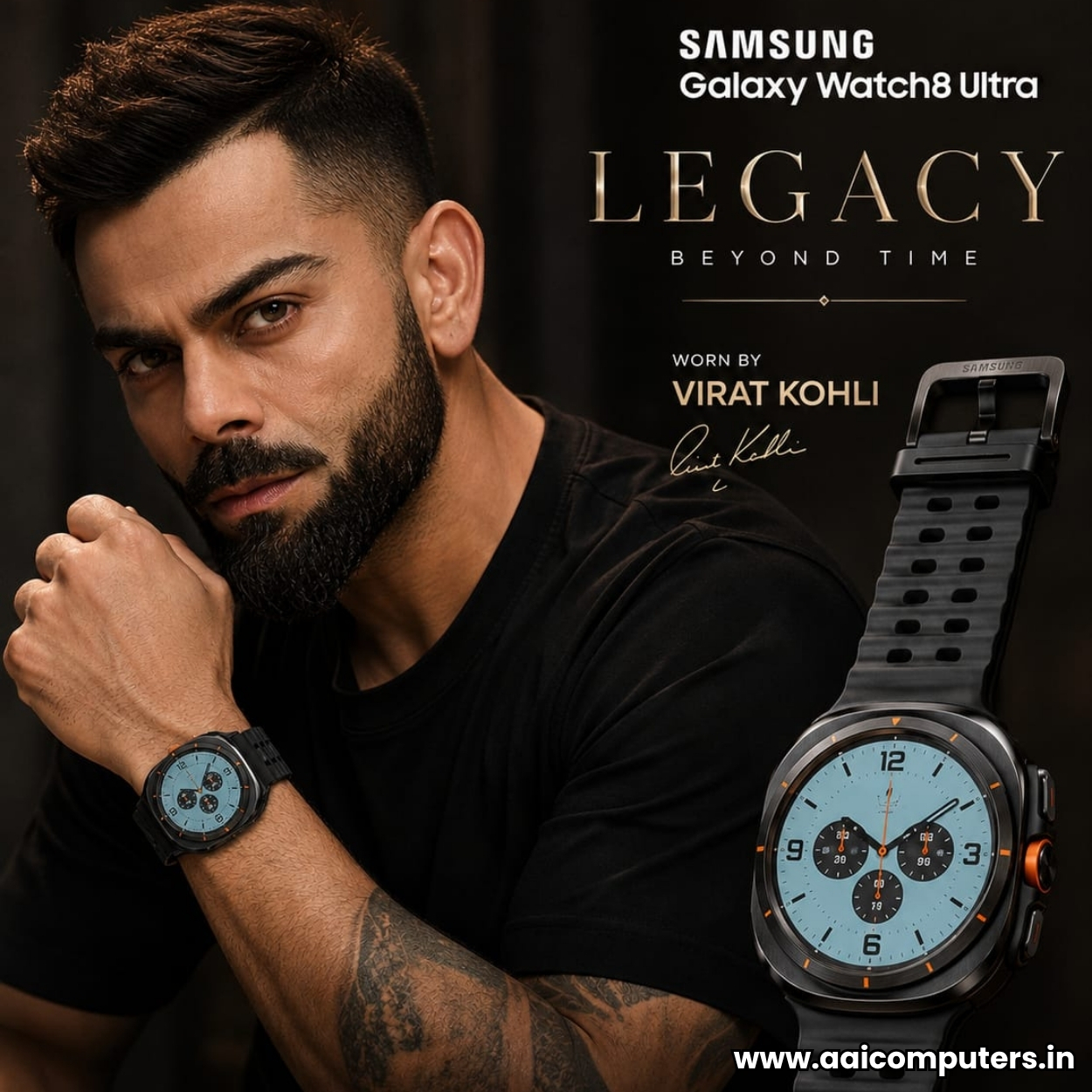 Samsung Watch 8 Ultra 47mm 1:1 Master Replica | 2.0″ AMOLED Display | Bluetooth Calling | Sports Tracking | Heart Rate, SpO2 & Sleep Monitor | GPS Navigation | 390mAh Battery | Android & iOS Smartwatch