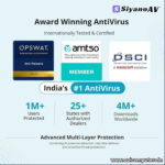 SiyanoAV Total Security | Complete PC Antivirus & Internet Security | Advanced Threat & Ransomware Protection | PC Optimizer | Webcam Protection | Cloud Storage | Quick, Full & Custom Scan
