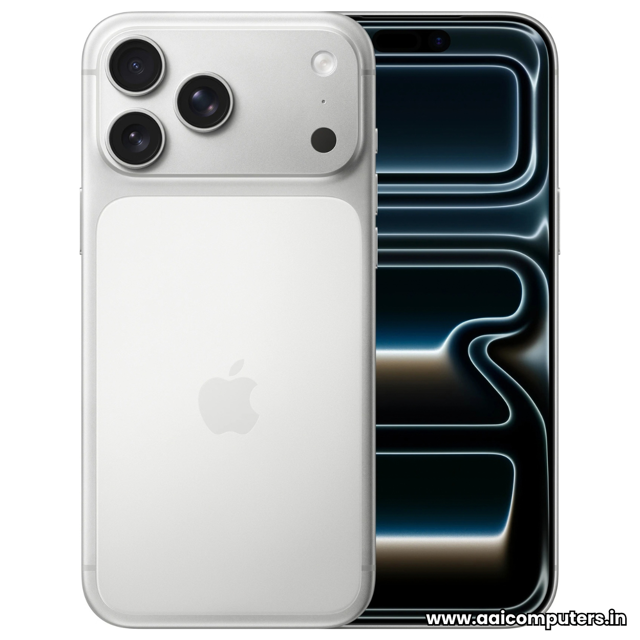 iPhone 17 Pro Max Clone Edition Silver 6.7 Inch Display Triple Camera Replica Smartphone