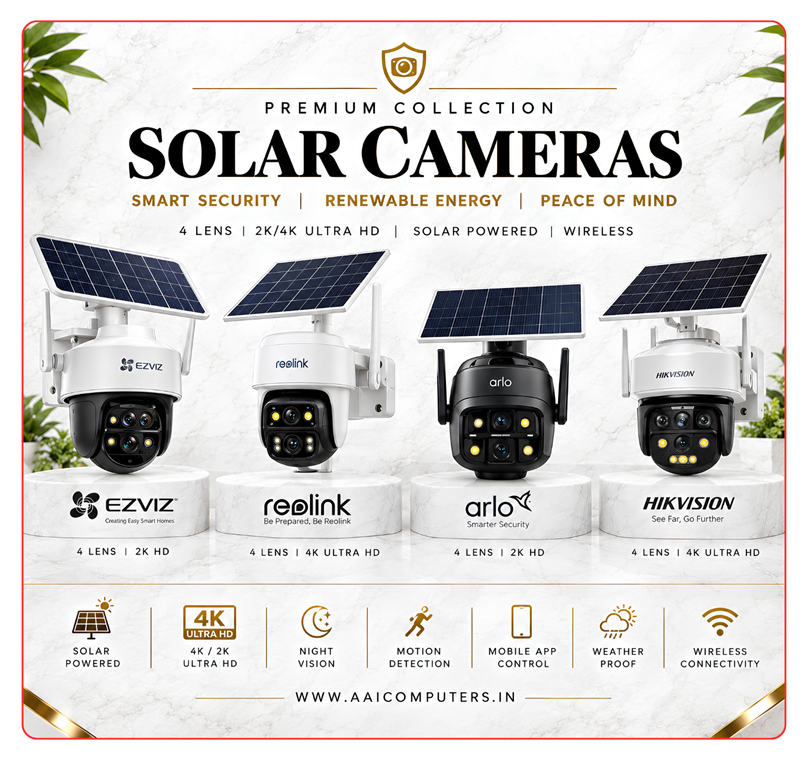 Solar CCTV Cameras - Wireless Solar Powered Security Cameras
