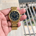 Cartier Ronde Louis Cartier Men's Watch Two Tone Rose Gold Silver Stainless Steel Band White Dial