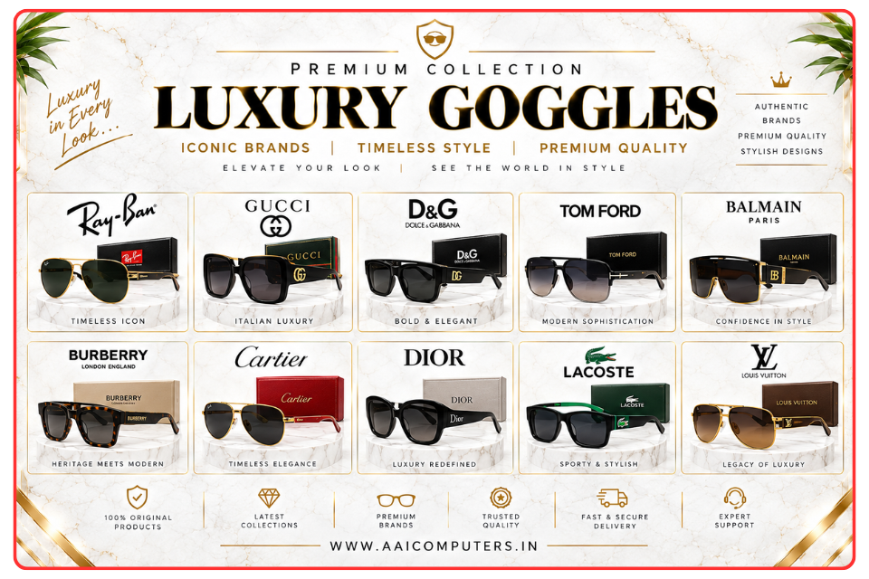 Luxury Goggles & Premium Sunglasses - Designer Eyewear