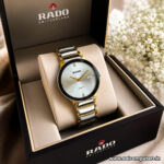 RADO JUBILE | True Thinline Round Great Gardens of the World Watch | 34mm Slim Case | MOP Double-Layer Artistic Dial | Diamond-Cut Glass | High-Tech Ceramic Look | Quartz Movement | Premium Luxury Watch