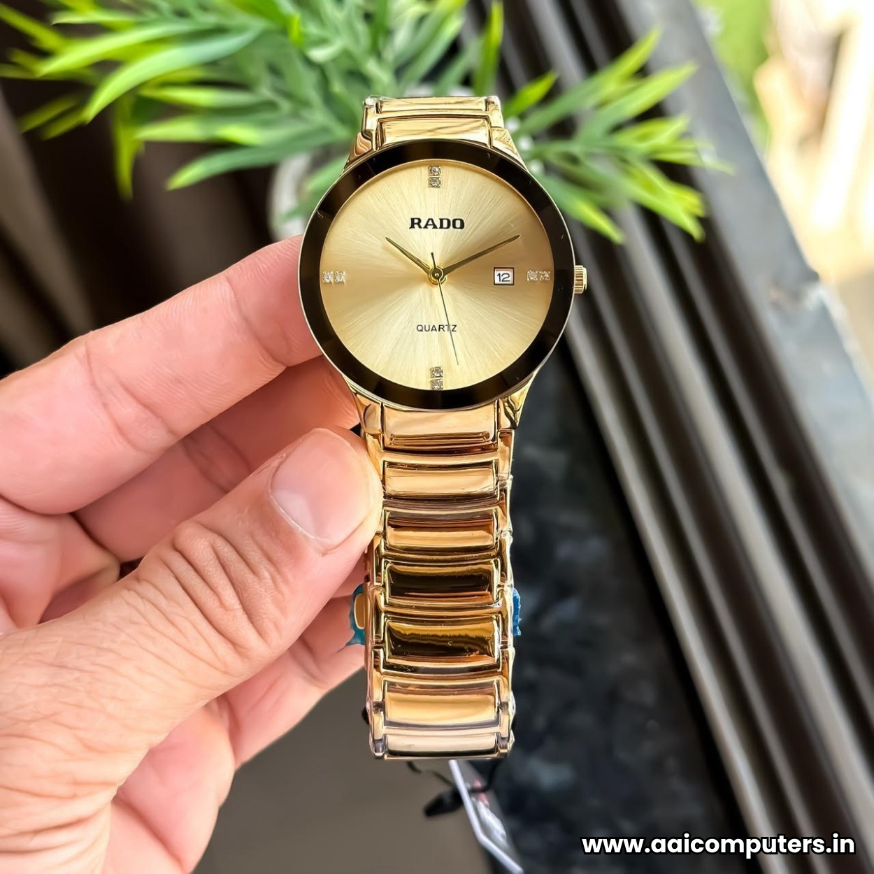 RADO JUBILE | True Thinline Round Great Gardens of the World Watch | 34mm Slim Case | MOP Double-Layer Artistic Dial | Diamond-Cut Glass | High-Tech Ceramic Look | Quartz Movement | Premium Luxury Watch